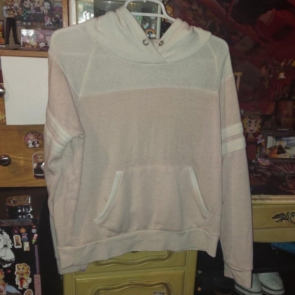 Lavender & white pull over Hoodie - Picture 1 of 6